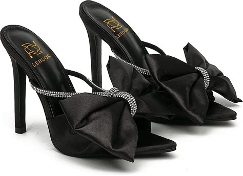 amazon high heels black|black high heels with ties.